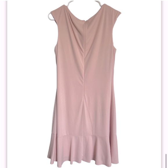 Lauren Ralph Lauren Asymmetrical Jersey Dress in Blush Pink - Picture 11 of 12